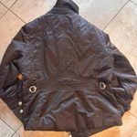 Mossimo Women’s Quilted Polyester Moto Jacket XL – Black Utility Style Brown Photo 4