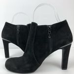 Tahari Suzi Suede Ankle Bootie in Black Size 6 Photo 4