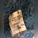 Vintage Vivienne Poy handmade full zip designer artsy sweater small pockets rare Blue Photo 5