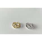 Boutique Minimalist Knot Ring | 14k Yellow Gold Plated Sterling Silver Photo 6