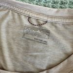 Patagonia Glorya Side Slit Shirt Womens Small Beige Hiking Top Outdoor Active Photo 2
