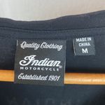 Indian Motorcycle Black Rally Tour Short Sleeve V Neck Tee T Shirt M Size M Photo 4