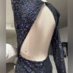 AMTIOUS 🌸 purple and black sequin cocktail long dress ✨ Photo 7