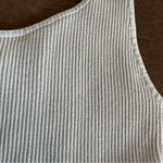 Aritzia Babaton Sculpt Knit One-Shoulder Cropped Tank Matte Pearl Photo 1