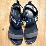Nautica Size 8.5 Navy Blue Kristy Flat Sandals Photo 4