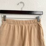 Aerie  Womens Shorts Beige Tan Pull On Lounge Cut Off Pockets Size Small Photo 2