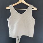 Madewell cropped beige tan natural crop top sleeveless cotton women's size small Photo 7