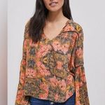 Anthropologie  Love The Label Floral Boho Blouse 361 Photo 0