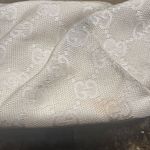 Gucci EUC   Monogram Calfskin Tote White with Cert. of Authenticity Photo 10