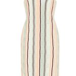 Club Monaco midi dress Multicolored Boho Knit Striped Size XS NWT Beach Vacation Photo 0