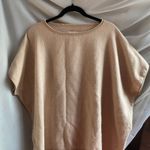 Cuyana  Baby Alpaca Tan Oversized Poncho Sweater Top Regular Boho Scandi Heritage Photo 1