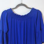 cupio  Cobalt Blue Off-the-Shoulder Romper Size Small Photo 1