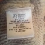 Ann Taylor Loft Shawl Collar Knit Sweater-Large-Alpaca & Wool Blend-Tan Photo 7