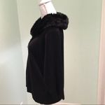 Kathy Ireland  Wool Blend Faux Fur Collar Cardigan Photo 2