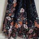 Free People Embrace It Maxi Dress Size Medium Floral Flowy Black Blue Photo 5