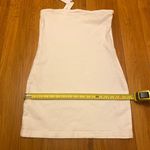 ZARA White Strapless Denim Bodycon Mini Dress Photo 4