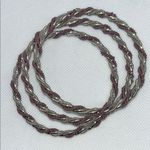 Elegant Silver and Lavender Twisted Bangles Photo 0