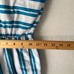 Vintage 70s Buffy’s Choice Striped Cotton‎ Jumpsuit Sz L Tie Back Pockets USA White Size L Photo 10