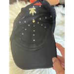 Adidas  Black Velvet Baseball Cap with Gold Trefoil Logo Photo 6