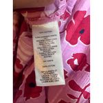 Vineyard Vines Pink Floral Butterfly Sleeve V Neck Tunic Shirt Women's Medium Photo 2