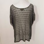 i Jeans by Buffalo Green Crochet Top with Fringe Size Medium Crochet Fringe Top Photo 5