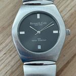 Kenneth Cole New York Watch Stainless Bracelet Gray Metallic Dial Date Window Photo 1