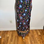 Zesica Dress Women M Black Floral Boho Wrap Maxi Wedding Guest Tradwife Modest Size M Photo 8