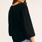 Free People Check On It Draped Wrap Balloon Sleeve OB1076865 BNWTS $78.00 XS Photo 2