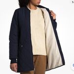 The North Face  Navy Sherpa Lined Quilted Cuchillo Parka Aviator Photo 0