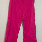Nicole Miller  wide leg linen pants‎ Hot Pink Size 12 Photo 0