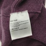 Lululemon Boxy Cotton Blend Sweater Vintage Plum Purple Mock Neck Rib Knit XS/S Photo 5