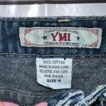 Ymi  Blue Distressed Denim Low Rise Jeans Size 9 Photo 3