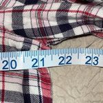 Aerie  Womens Plaid Button Down Shirt Long Sleeve Pocket Red‎ Blue Size Medium Photo 6