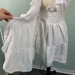 Tularosa X Revolve White Sleeveless Mini Floral Luzali Mini Wrap Dress Size M Photo 6