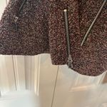 Ann Taylor Red And Black Boucle Moto Style Jacket Size Small Photo 4