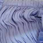 Marchesa Notte Ruffle Pleated One Shoulder Dress Blue Silk Organza Gown Size 4 Photo 4