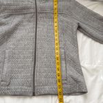 prAna Quilted Hadley Sweatshirt Jacket Full Zip Front Cotton Gray, Size S Photo 8
