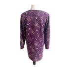 Lands' End Vintage Land’s End Women Purple Crewneck Serious Sweats Sweater Dress Size Small Photo 1
