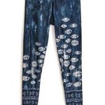 Onzie XS High Rise Graphic Legging Evil Eye Yoga Zen Barre Full Length Pants Photo 0