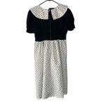 Halloween Women's‎ Size Medium Pin Up Black White Polka Dot Costume Dress Photo 3