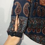 Gypsy 05 New Global Village Paisley Bohemian Blouse Size Medium Photo 3