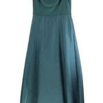 Adrianna Papell Jersey Taffeta Dress Formal Sleeveless Green Size 6 Photo 0