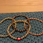BaubleBar  Disney Minnie Mouse Mickey Mouse Gold Bead Stretch Bracelet Set of 3 Photo 6