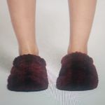 SKIMS  Plush Maroon Women's Slippers Photo 1