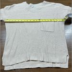 Madewell  Women’s Size XS Thompson Pocket Pullover Sweater Cream Knit Crewneck Photo 3