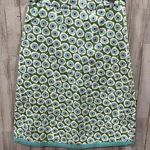 Boden Green Leaf A Line 100% Cotton Skirt Womens Size 2 Modest Knee Length Photo 0