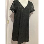 Lulus Lulu’s Clack Lace Bancroft Shift Mini Dress Short Sleeve M Photo 2