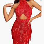 Amazon Red Cocktail Dress Photo 1