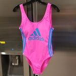 Adidas 💕 SWIMWEAR💕 Logo Stripe One-Piece Swimsuit Photo 4