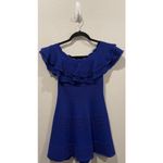 Eliza J Blue Line Cocktail Mini Dress Photo 2